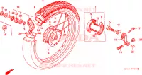 RUOTA POSTERIORE (SH75H/K/M/P/S) per Honda SH 75 1993