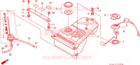 SERBATOIO COMBUSTIBILE per Honda SH 75 1993