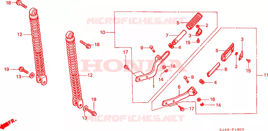 CUSCINO POSTERIORE Honda SCOOTER 75 SH 1993  SH75P