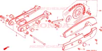 BRACCIO OSCILLANTE/CASSA CATENA per Honda C 90 1996