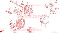 COPERTURA TESTA CILINDRO per Honda C 90 1996