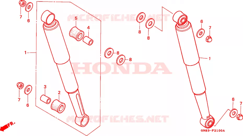 CUSCINO POSTERIORE Honda MOTO 90 CUB 1996  C90T