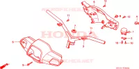 CONDOTTO MANIGLIA/COPERTURA MANIGLIA per Honda VISION MET IN 50 1992