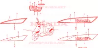 STRISCIA per Honda VISION MET IN 50 1992
