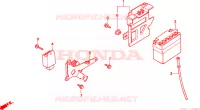 BATTERIA/REGOLATORE per Honda CRM 75 1989