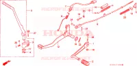 PEDALE/BRACCIO AVVIATORE A TIRO per Honda CRM 75 1989