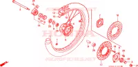 RUOTA ANTERIORE per Honda CRM 75 1989