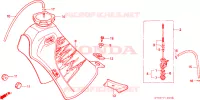 SERBATOIO COMBUSTIBILE per Honda CRM 75 1989