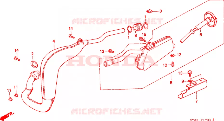 CAMERA ESPANSIONE Honda MOTO 75 CRM 1989  CRM75RK