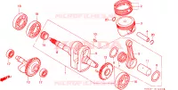 ALBERO A CAMME/PISTONE per Honda ATC 250 BIG RED 1987