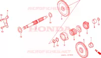 AVVIATORE A TIRO per Honda ATC 250 BIG RED 1987