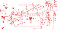 BARDATURA FILO/BATTERIA per Honda ATC 250 BIG RED 1987