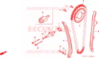 CATENA CAMMA/TENSIONE per Honda ATC 250 BIG RED 1987