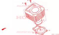 CILINDRO per Honda ATC 250 BIG RED 1987