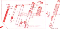 FORCELLA ANTERIORE per Honda ATC 250 BIG RED 1987