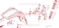 GAMBA STERZO/ PARAFANGO ANTERIORE per Honda ATC 250 BIG RED 1987