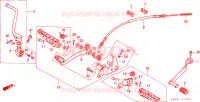 GRADINO/PEDALE per Honda ATC 250 BIG RED 1987
