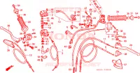 LEVA MANIGLIA/INTERRUTTORE/CAVO per Honda ATC 250 BIG RED 1987