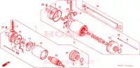 MOTORE AVVIAMENTO per Honda ATC 250 BIG RED 1987
