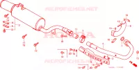SMORZATORE SCARICO per Honda ATC 250 BIG RED 1987