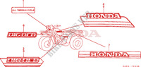 STRISCIA/EMBLEMA(1) per Honda ATC 250 BIG RED 1985