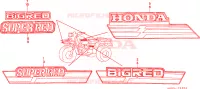 STRISCIA/EMBLEMA(3) per Honda ATC 250 BIG RED 1987