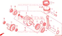 ALBERO A GOMITI/PISTONE per Honda FOURTRAX 350 FOREMAN 4X4 1987
