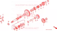 ASSE AVVIATORE A TIRO per Honda FOURTRAX 350 FOREMAN 4X4 1987