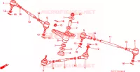 ASTA COLLEGAMENTO per Honda FOURTRAX 350 FOREMAN 4X4 1987