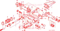 BRACCIO OSCILLANTE POST./ ALBERO ELICA per Honda FOURTRAX 350 FOREMAN 4X4 1987