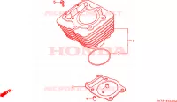 CILINDRO per Honda FOURTRAX 350 FOREMAN 4X4 1987