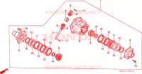 INGRANAGGIO DIFFERENZIALE per Honda FOURTRAX 350 FOREMAN 4X4 1987