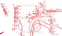 INTERRUTTORE/CAVO/LEVA MANIGLIA per Honda FOURTRAX 350 FOREMAN 4X4 1987