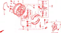 PANNELLO FRENO ANTERIORE (TRX350G/H/DH) per Honda FOURTRAX 350 FOREMAN 4X4 1987