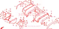 PARAFANGO POSTERIORE (TRX350G/H/DH/J/DJ) per Honda FOURTRAX 350 FOREMAN 4X4 1987