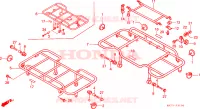 PORTATORE per Honda FOURTRAX 350 FOREMAN 4X4 1987