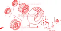 RUOTA ANTERIORE per Honda FOURTRAX 350 FOREMAN 4X4 1987