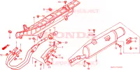 SMORZATORE SCARICO per Honda FOURTRAX 350 FOREMAN 4X4 1987