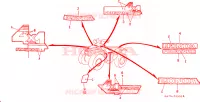 STRISCIA(3) per Honda FOURTRAX 350 4X4 1987