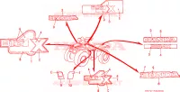 STRISCIA(5) per Honda FOURTRAX 350 FOREMAN 4X4 1987