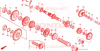 TRASMISSIONE per Honda FOURTRAX 350 FOREMAN 4X4 1987