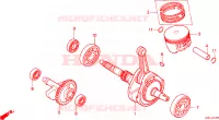 ALBERO A GOMITI/PISTONE per Honda TRX 300 FOURTRAX 4X4 1991