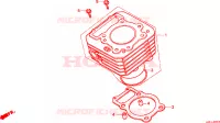 CILINDRO per Honda TRX 300 FOURTRAX 4X4 1991