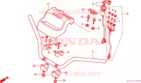 CONDOTTO MANIGLIA/INSIEME CHIAVE per Honda TRX 300 FOURTRAX 4X4 1991