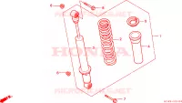 CUSCINO POSTERIORE per Honda TRX 300 FOURTRAX 4X4 1991