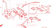 GRADINO/PEDALE per Honda TRX 300 FOURTRAX 4X4 1991