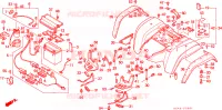 PARAFANGO POSTERIORE(K/L/M) per Honda TRX 300 FOURTRAX 4X4 1991