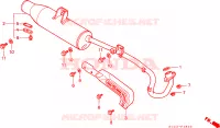 SMORZATORE SCARICO per Honda TRX 300 FOURTRAX 4X4 1991