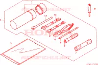 UTENSILI per Honda TRX 300 FOURTRAX 4X4 1991
