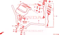 CONDOTTO MANIGLIA/INSIEME CHIAVE per Honda TRX 300 FOURTRAX 1994